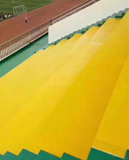 兖州球场台阶翻新修补改造